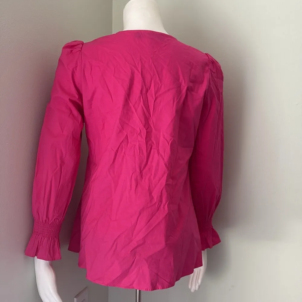 Tuckernuck Pomander Place Blouse Top Easton Pink Size Medium - Image 11