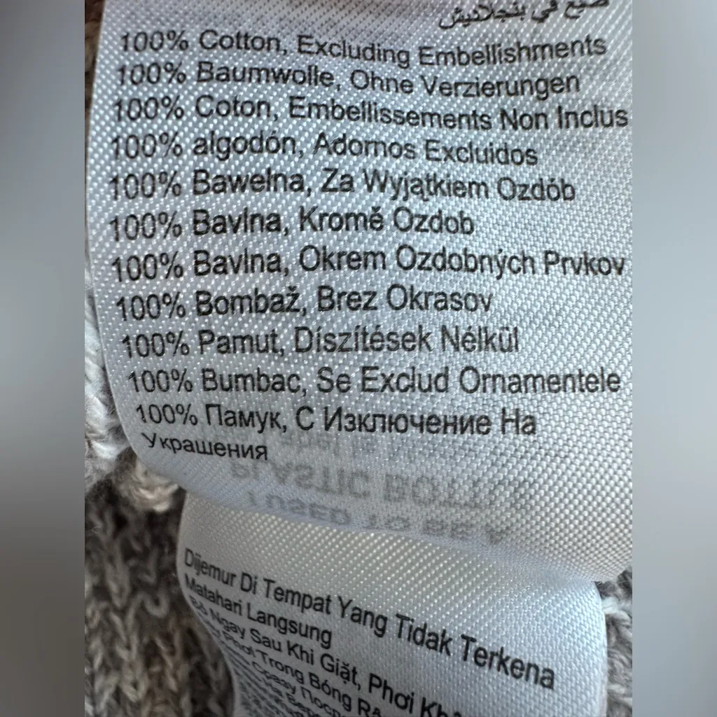 Cotton On Women's Heather Gray Crewneck Woven Sweater Size M - Image 8