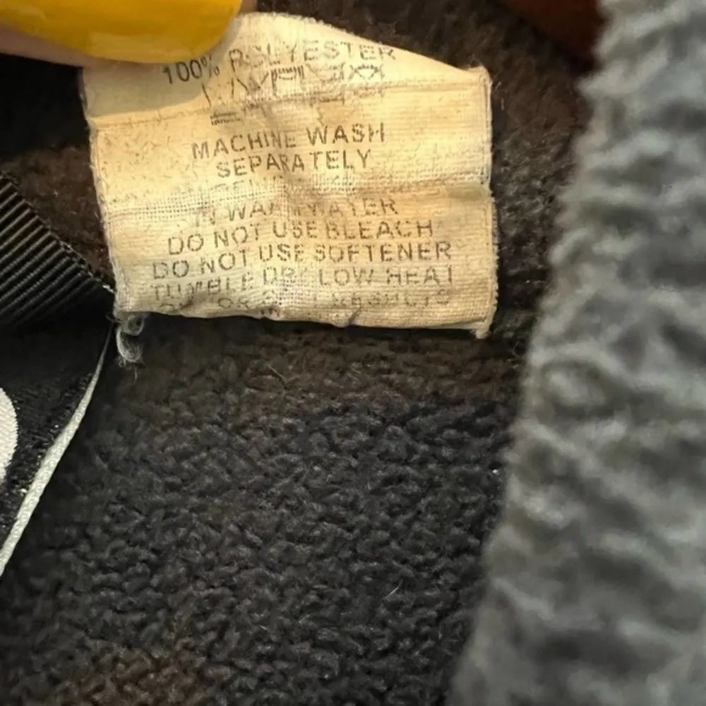 North face gray full zip fleece jacket coat pockets layering women size medium - Image 9