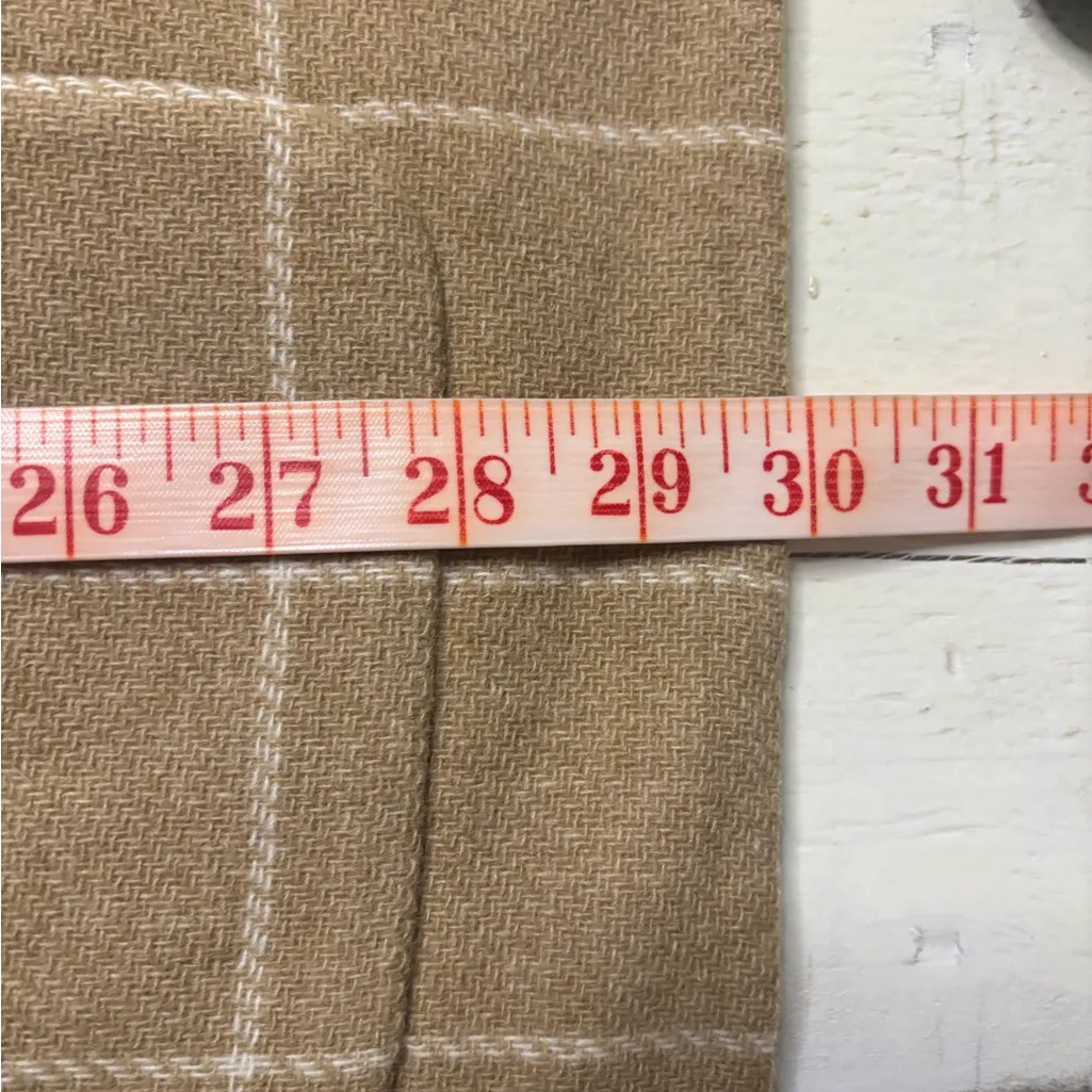 Talbots Size 14W 100% Wool Button Up Jacket Coat Windowpane Plaid Fall - Image 4