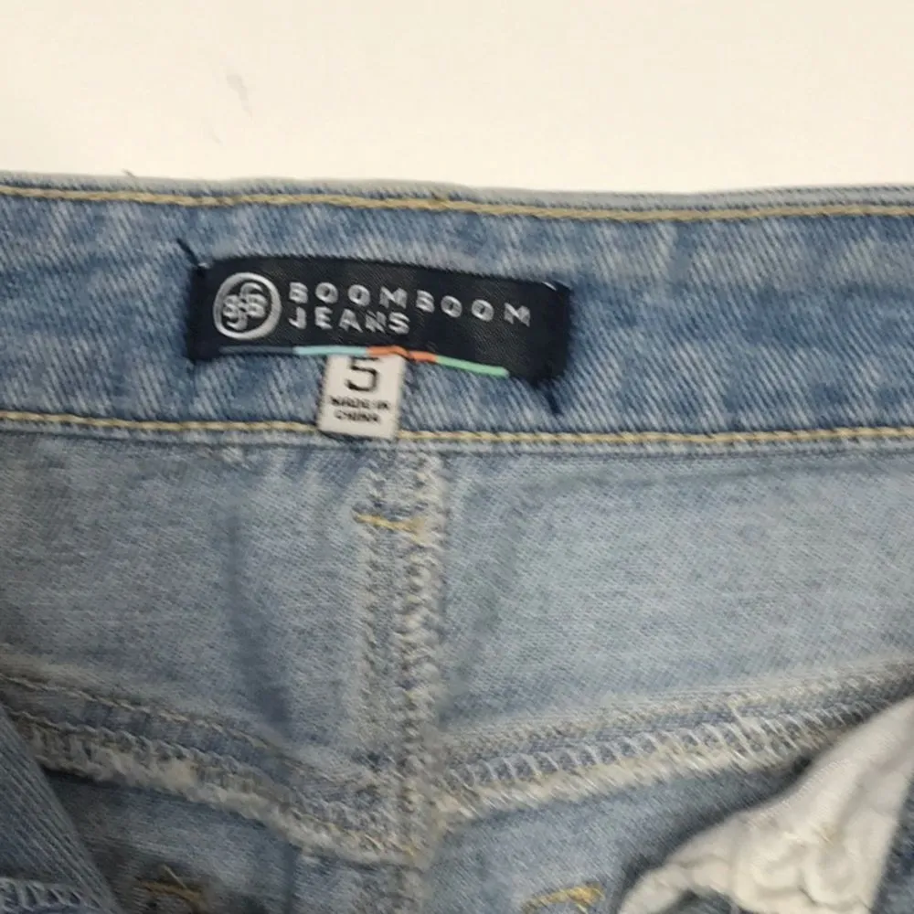 High-waist Denim Shorts Embellished Sides - Image 7