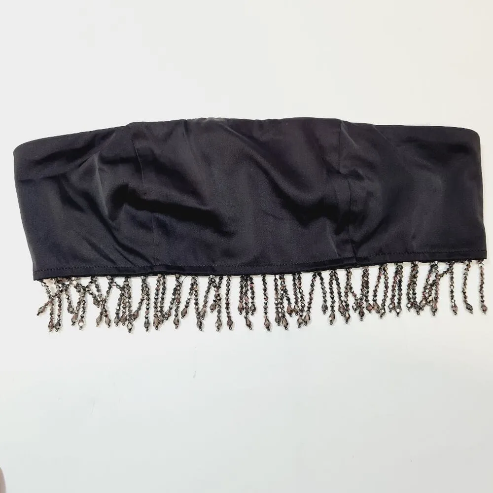 Superdown Evie Beaded Top in Black Medium - Image 3