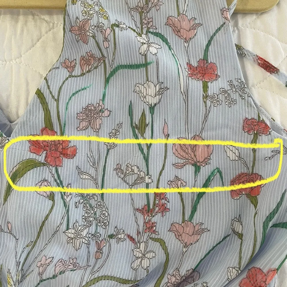 NWOT  Floral Sleeveless V-Neck Maxi Dress. Size 4 - Image 13