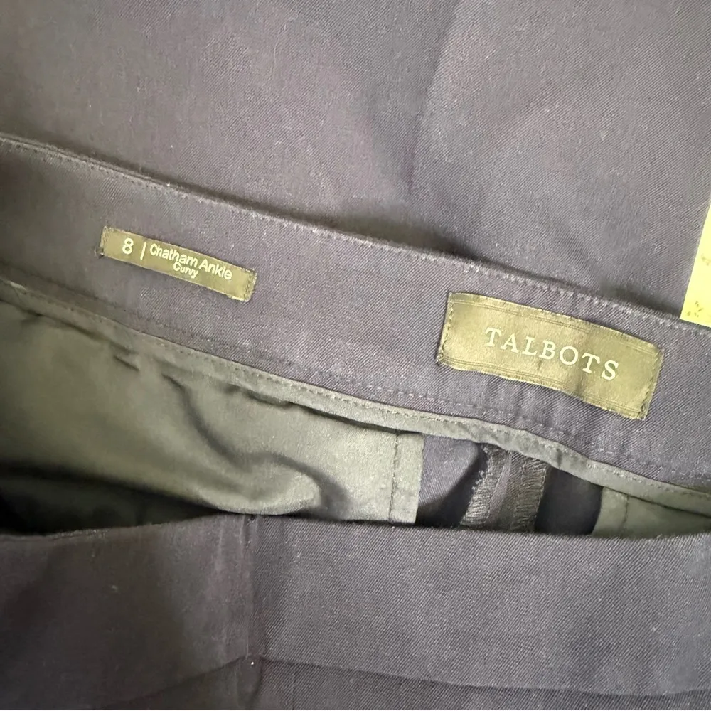 Talbots Chatham Ankle Curvy Pants – Size 8 Navy Blue - Image 5