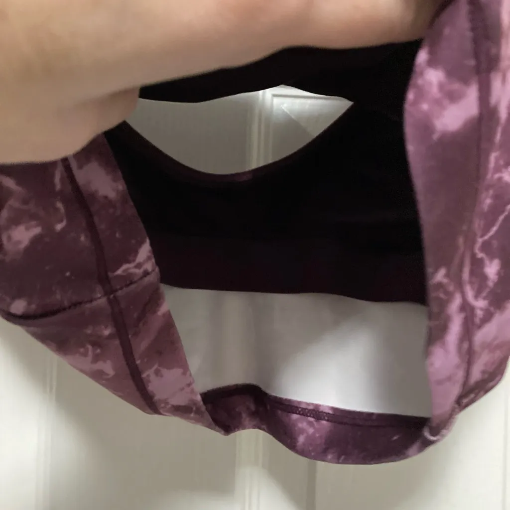 Marika Sea Marble Potent Purple Long Sports Bra Size undefined - Image 4