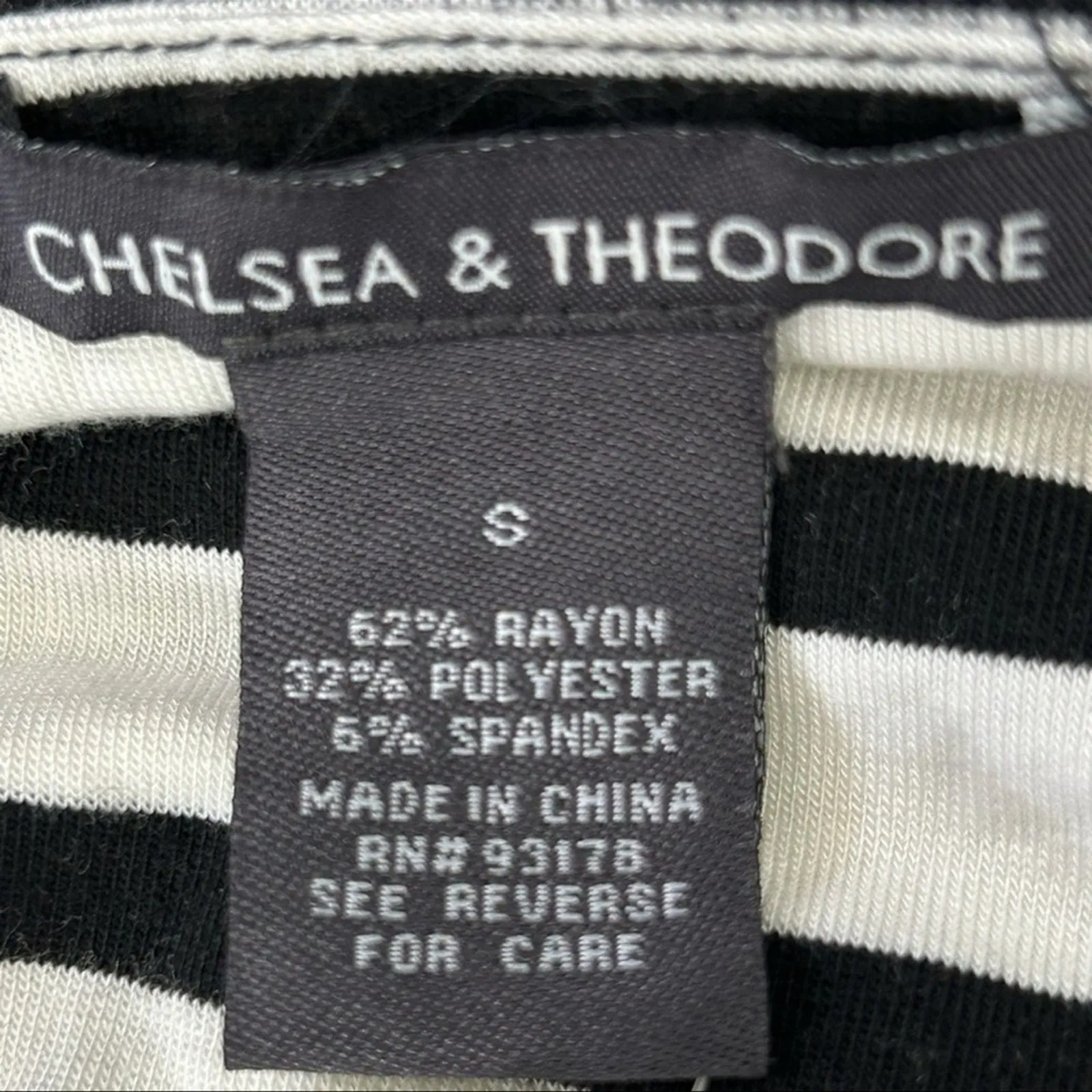 Chelsea & Theodore Black White Striped Maxi Dress Small NWT Summer Sundress - Image 10