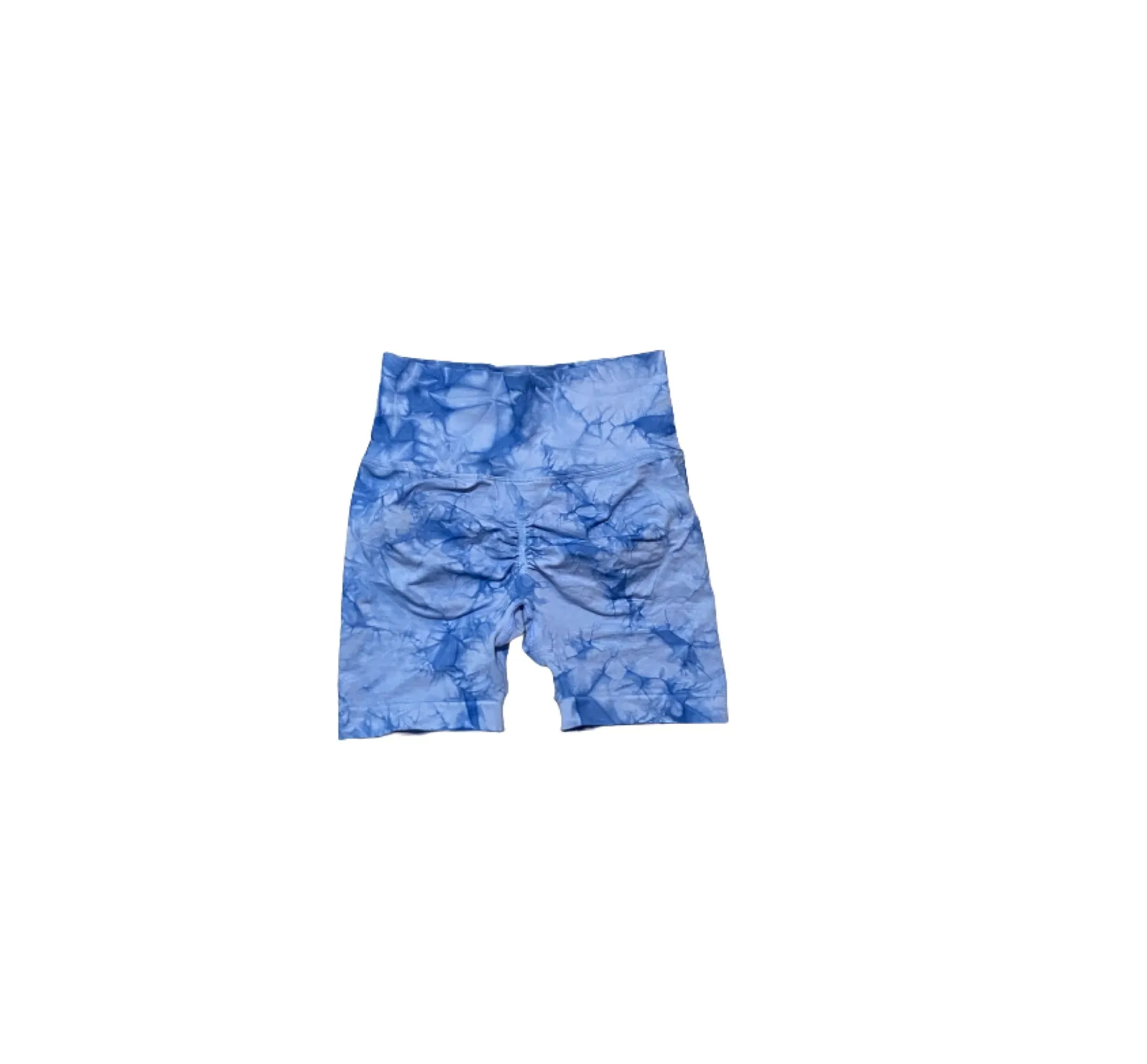Tie Dye Blue Biker Shorts - Image 5