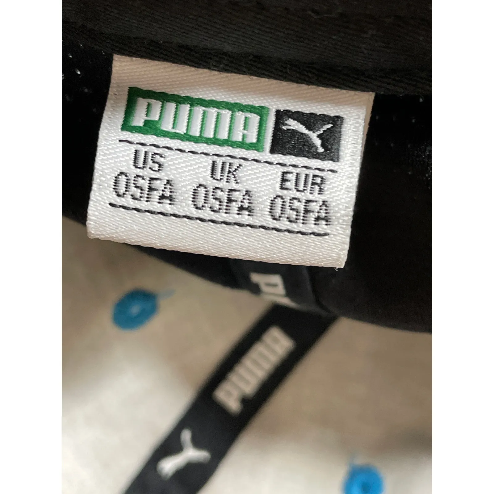 Puma Women's Black Logo Patch Breathable Velcro Strapback Hat Cap Size OS - Image 4