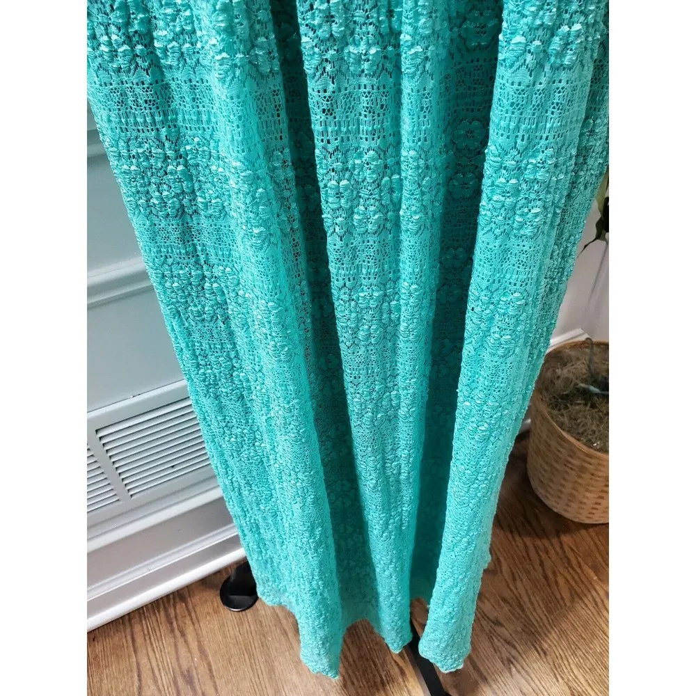 Espresso Women's Floral Nylon Off the Shoulder Knee Length Dress Size Medium Black - Image 4