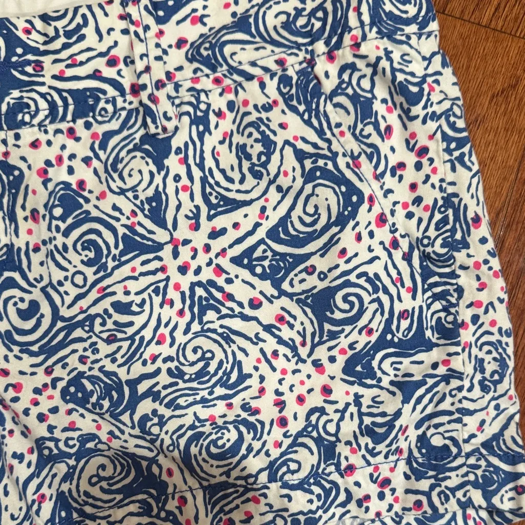 Lily Pulitzer The Walsh Shorts 10 Star Crush Starfish 100% Cotton - Image 2