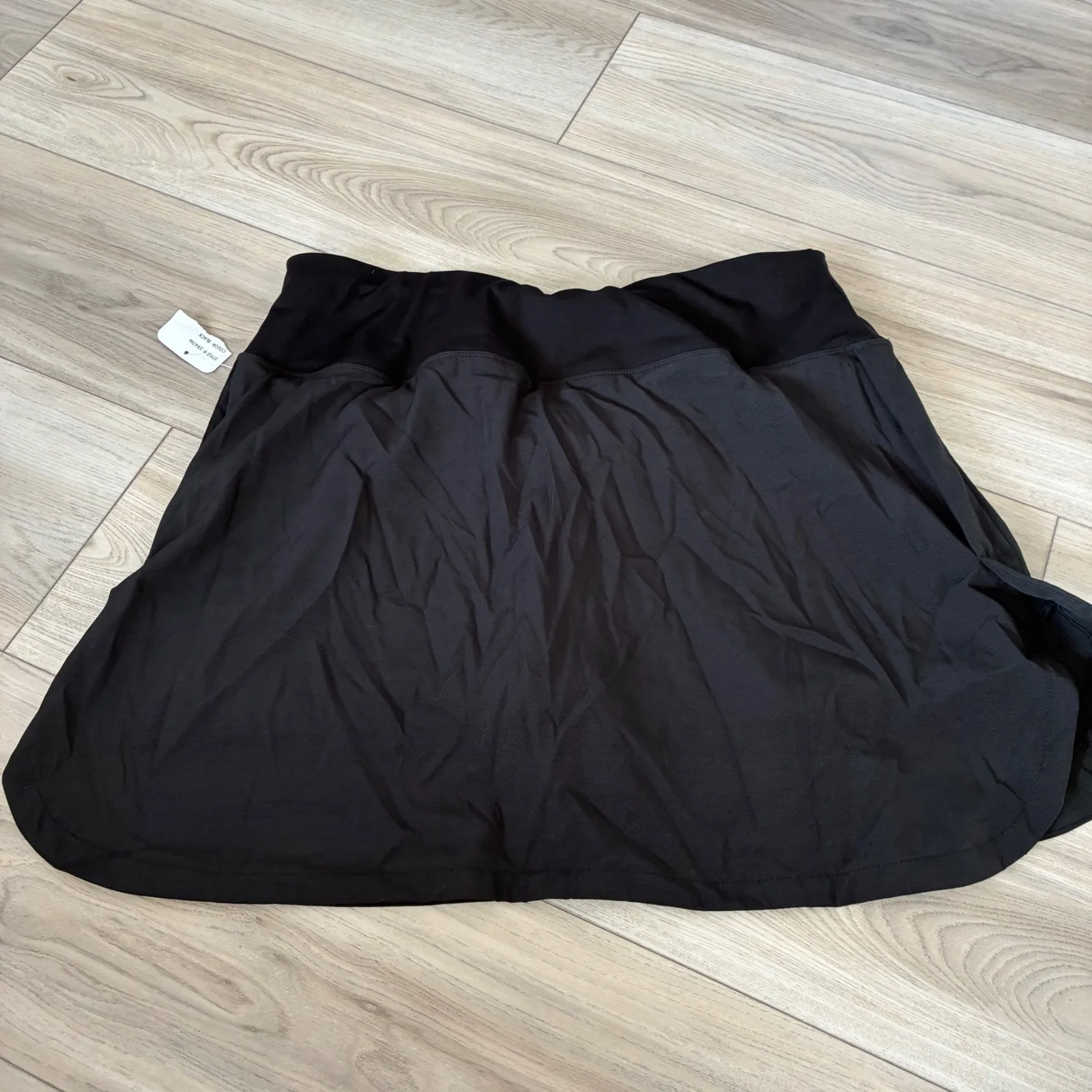 New EBB & FLOW Black Skort Built in Bike Short Athletic Tennis Golf Sporty XL - Image 6