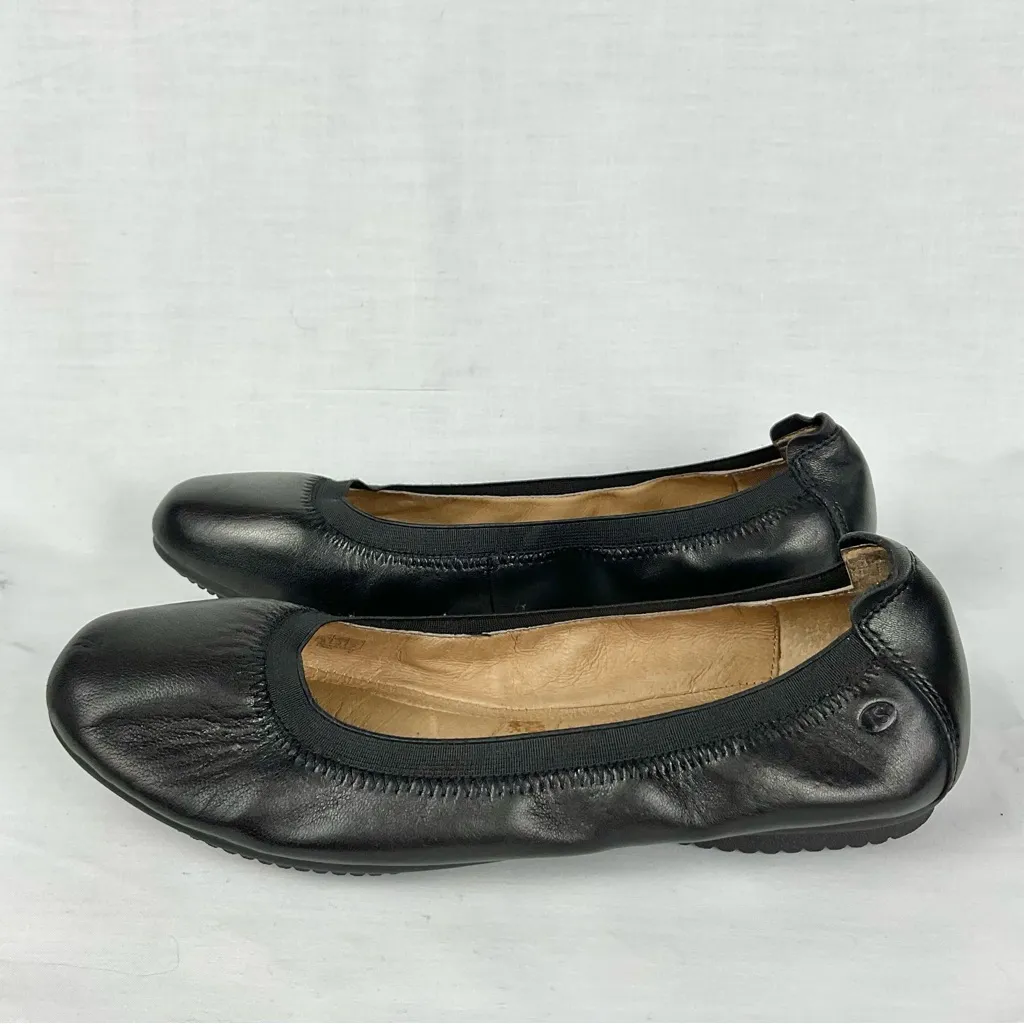 Josef Seibel Fenja 01 Flat Sz 40 Black Leather Ballet Flats Shoes Comfort - Image 3