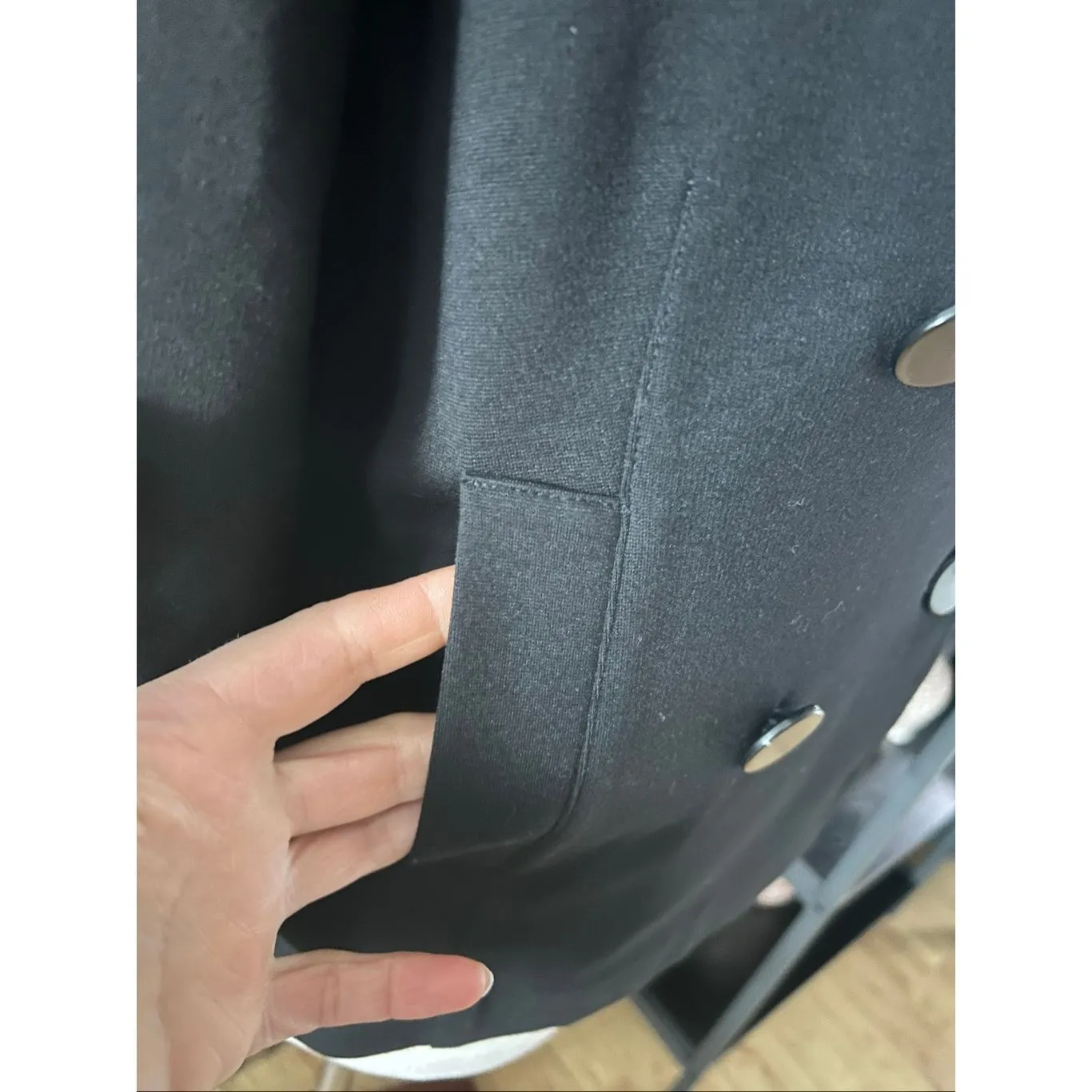 White House black market black stretchy comfy blazer size 2 - Image 3