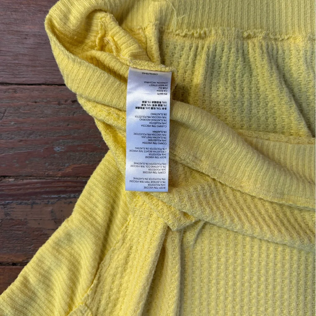 We The Free Santa Clara Thermal Waffle Knit Thermal Top ~ Size Large 💚🍄 - Image 8