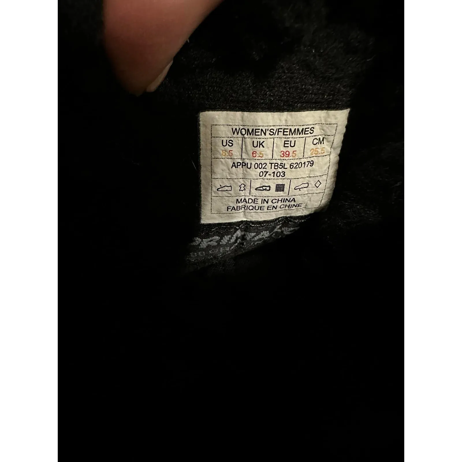 The‎ North Face Primaloft Womens Fur Leather Mid Lace Up Snow Boots Black SZ 8.5 - Image 5