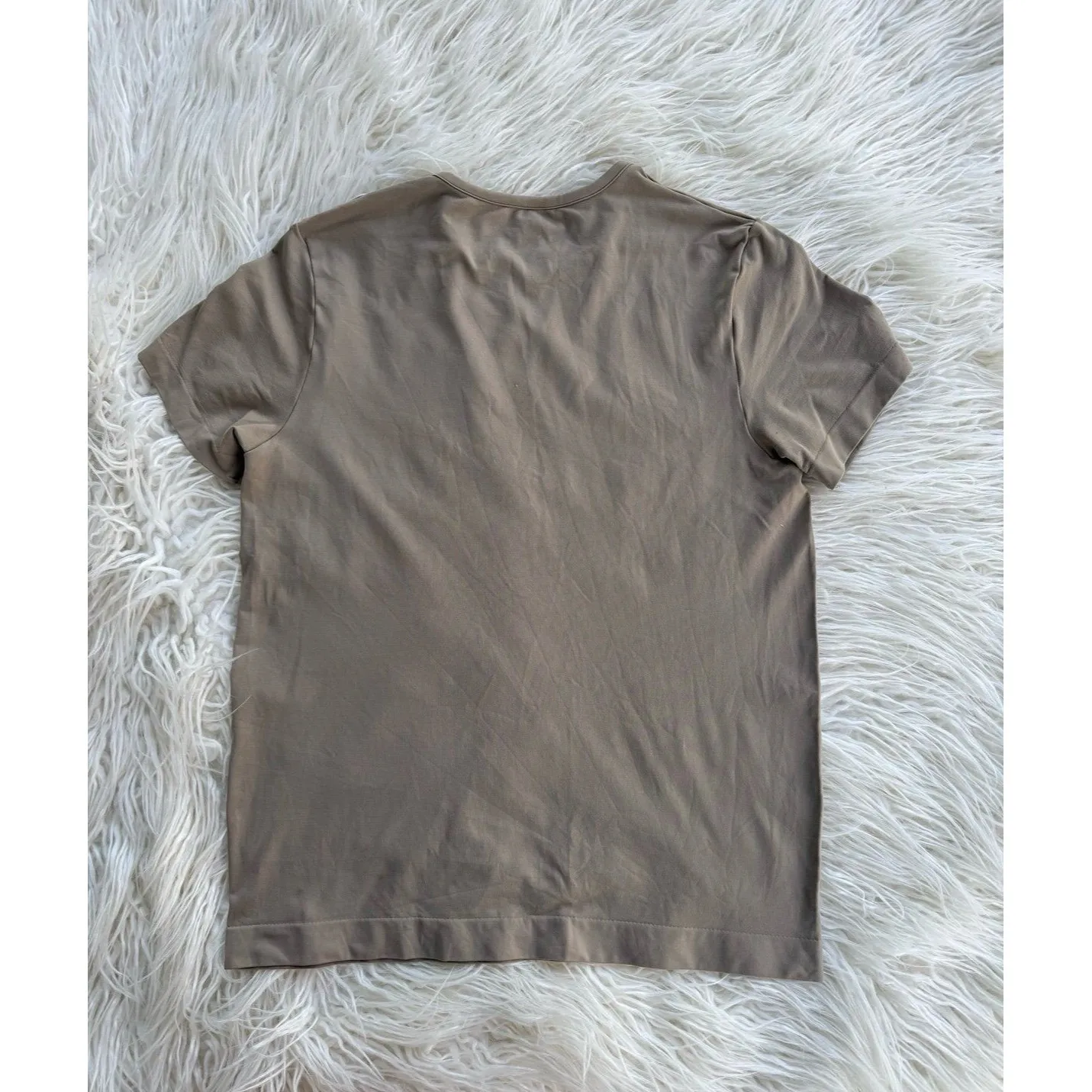 Skims Soft Smoothing Seamless T-Shirt Truffle Size 1X - Image 6