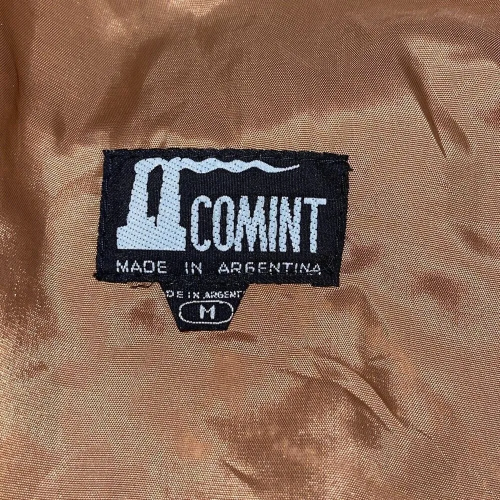 COMINT Vintage Brown Suede‎ Fringe Jacket Blazer Size Medium Argentina - Image 8