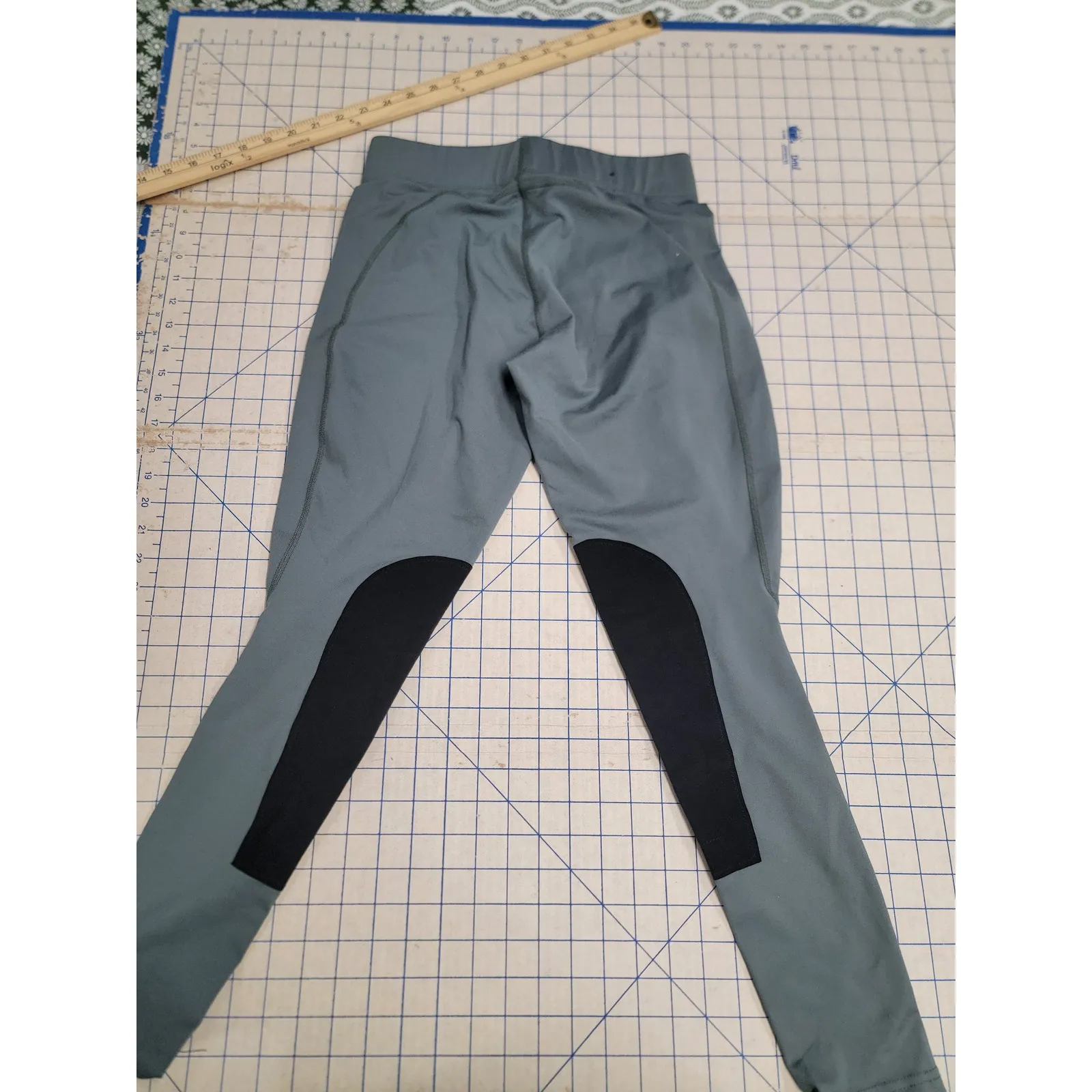 Kerrits  Knee Patch Riding Tights Women's Medium Juniper Performance Stretch - Image 8