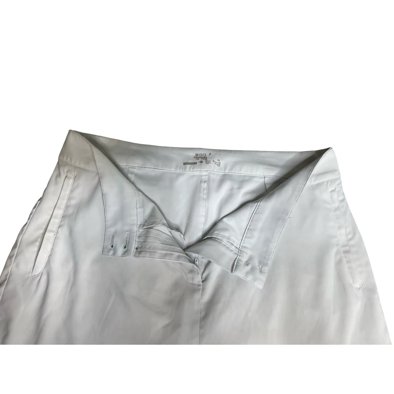 Nike Golf Dri Fit Mini Skort Womens 12 White Athletic Shorts Skirt Tennis - Image 6