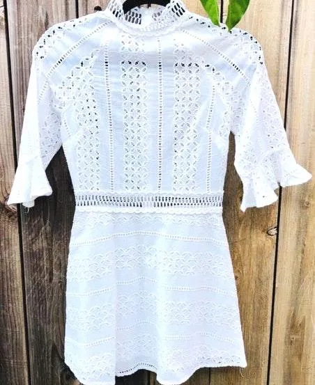 Hello Molly White Boho Dress - Image 2