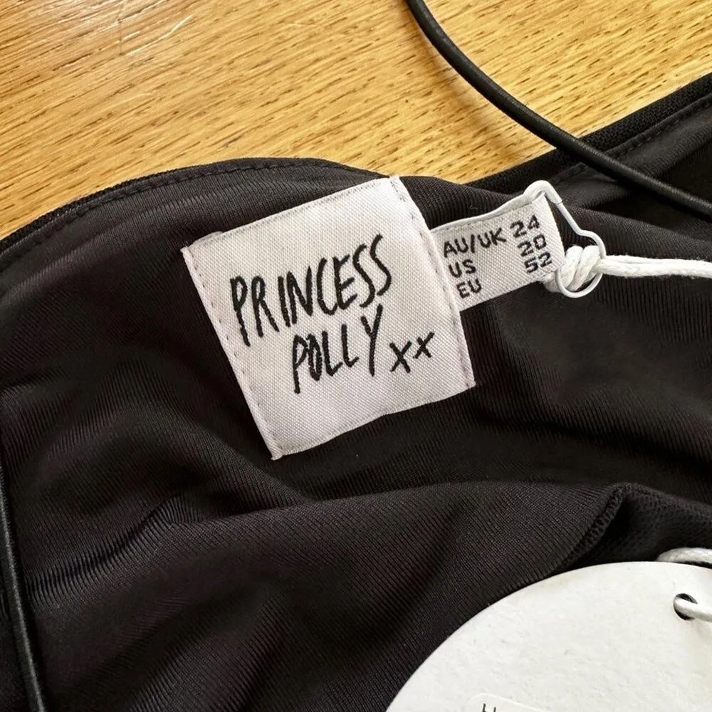 Princess Polly Holloway Wishes Mini Dress Curve in Black - Image 3