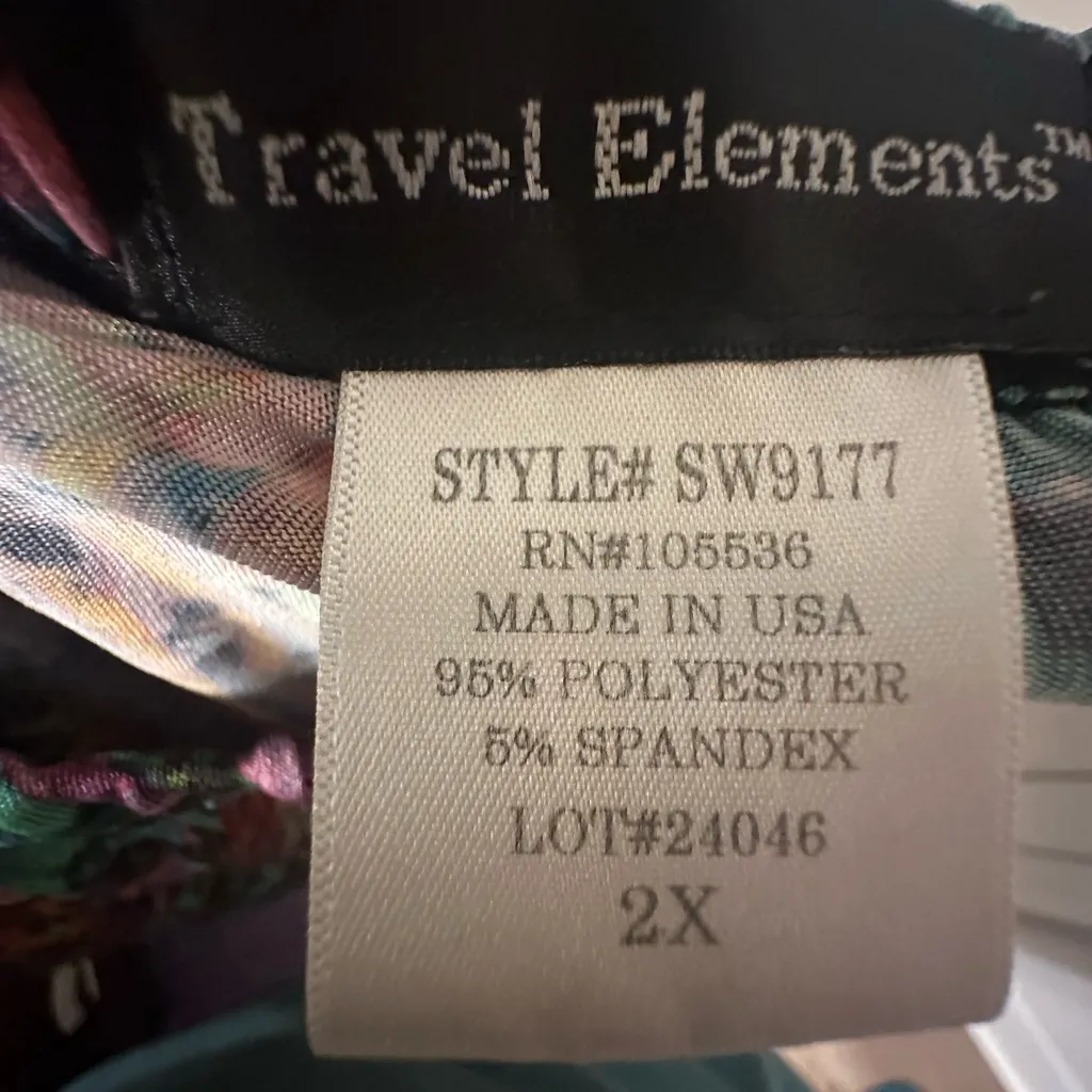 Colorful Geometric Pattern Palazzo Pants Orange Size XXL - Image 4