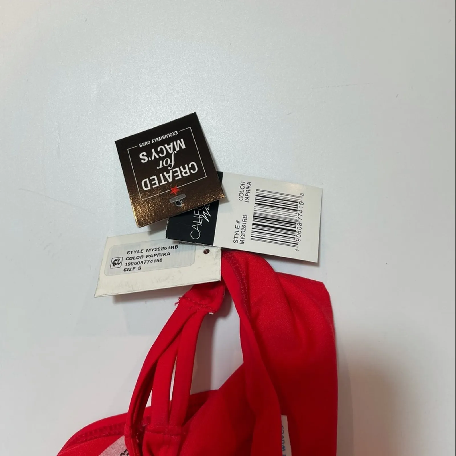 California Waves Red strappy bikini swim bottom - Image 2