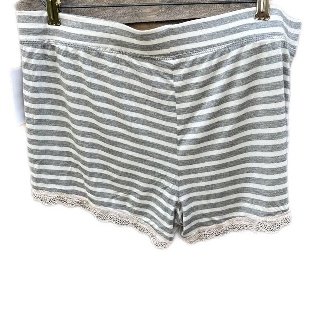 NWT Honeydew size Large sleep lounge shorts. A super soft stretchy Rayon spandex Gray - Image 2