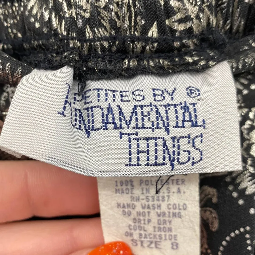 Petites by Fundamental Things Skirt Floral Vintage Printed Midi Size XS Womens - Image 5