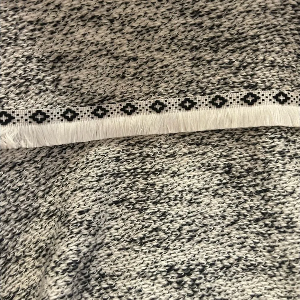 Jack by BB Dakota white black long story short marled french terry Blazer XS - Image 7