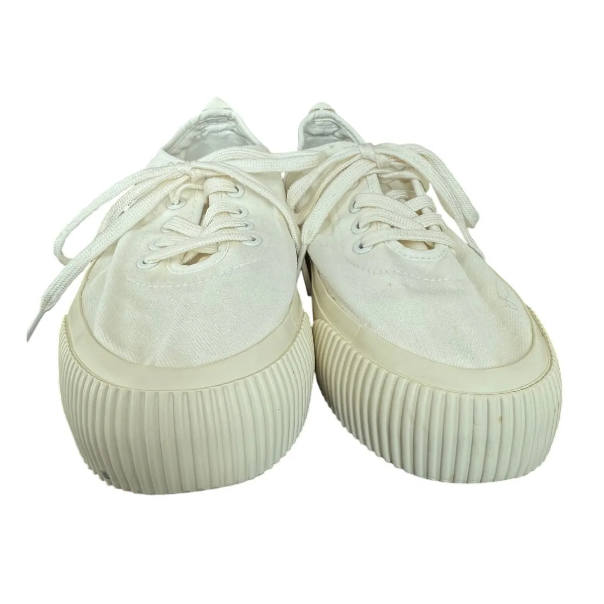 Everlane Forever Canvas 1.5 Platform White LaceUp Sneaker Shoe Casual Everyday-7 - Image 3