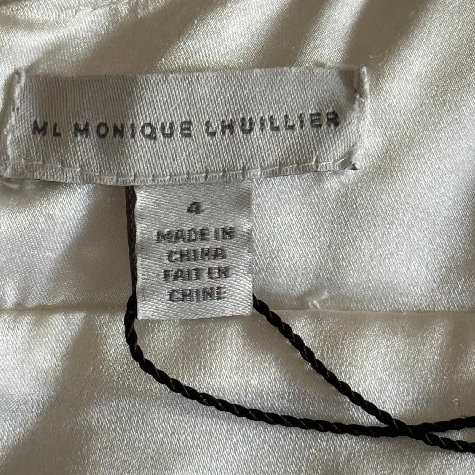 Monique Lhuillier Floral Embroidered Maxi Dress Ivory‎ White Size 4 NWT - Image 9