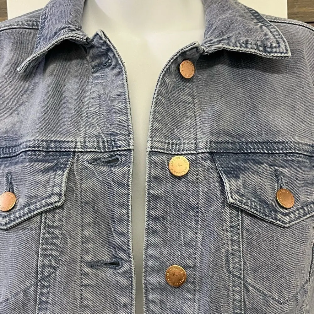 NWT-Universal Thread Purple Denim Jean Jacket with Defects and Home Embroidery-S - Image 6