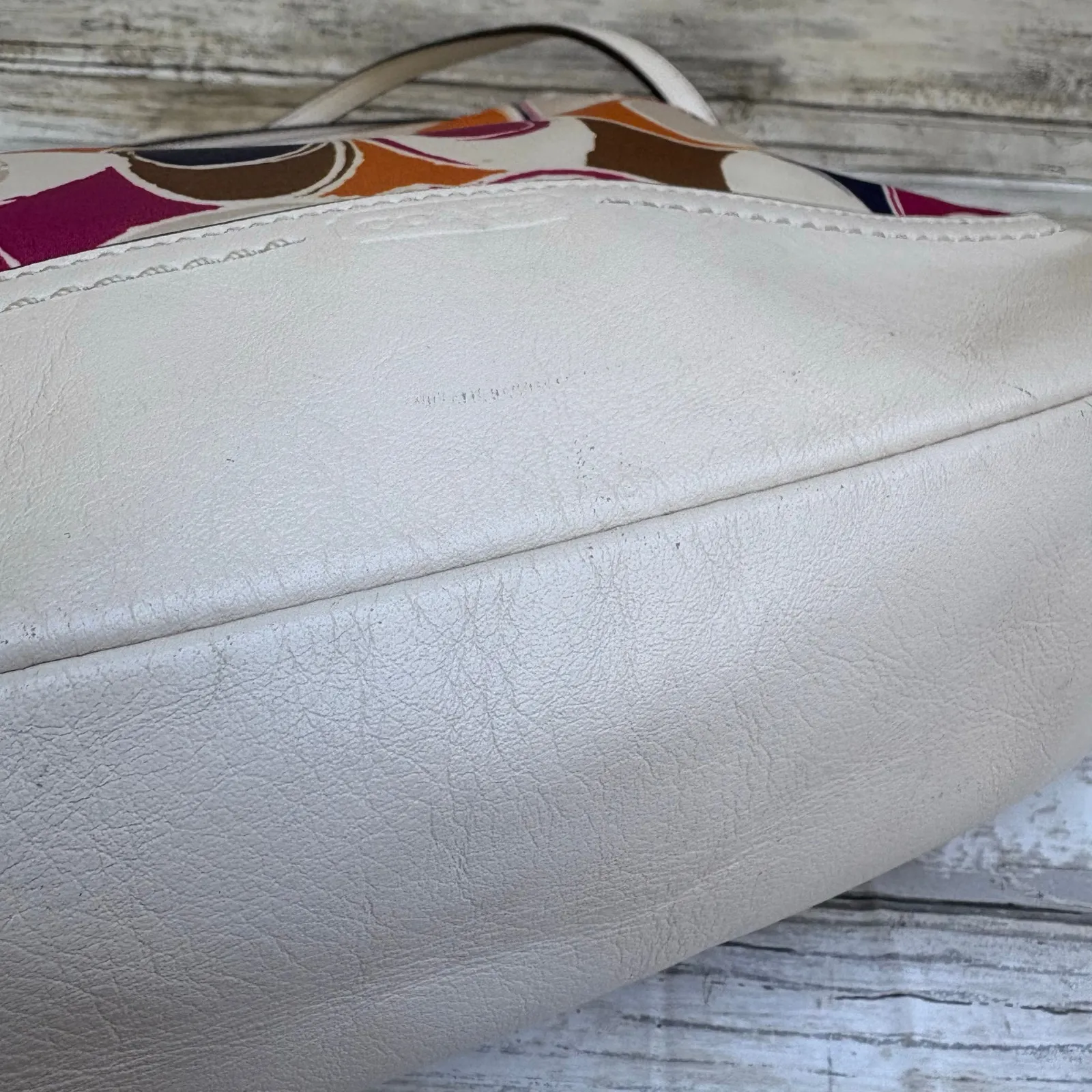 Coach Purse Park Hand Drawn Scarf Print Convertible Shoulder Bag Crossbody Small - Image 13