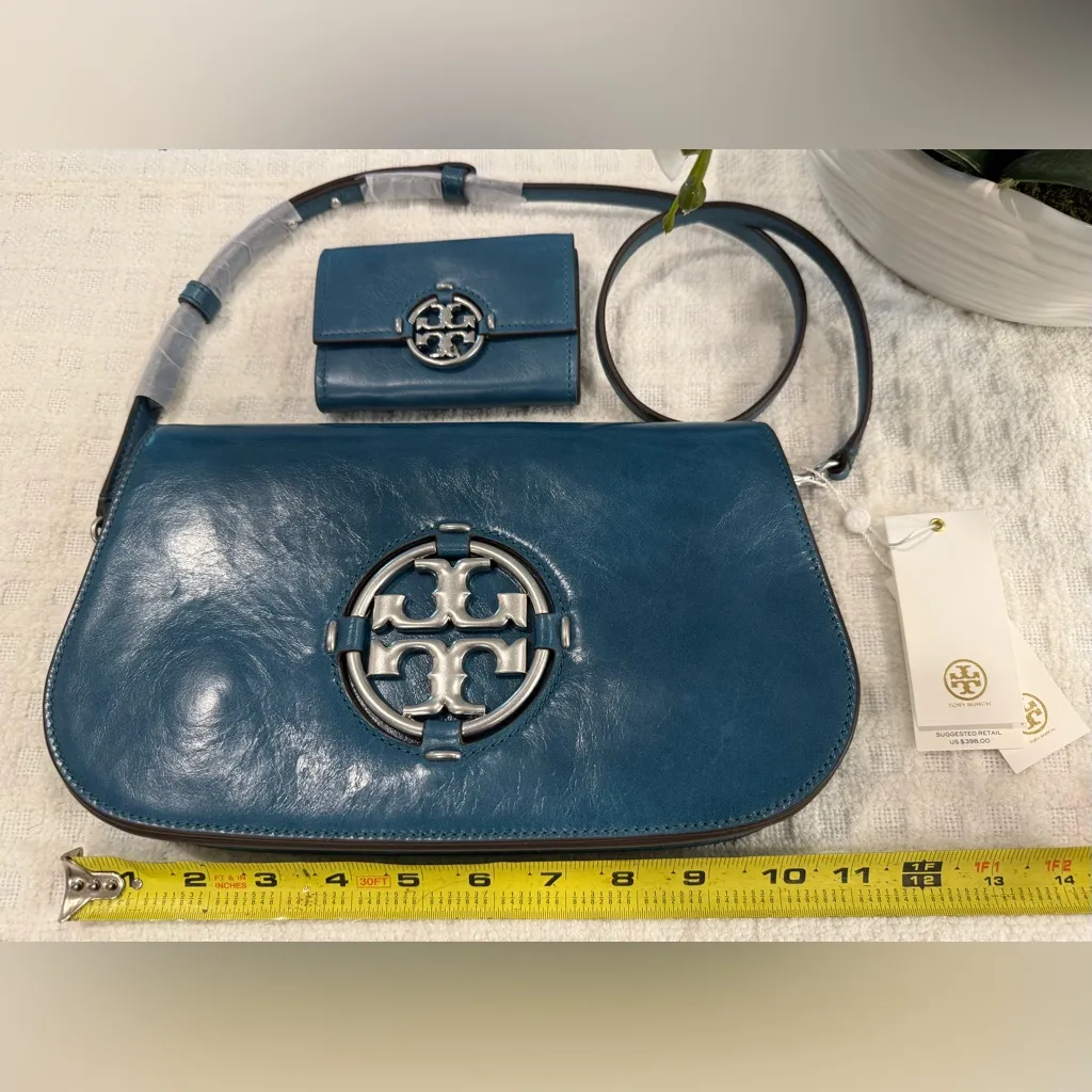 Tory Burch Convertible Miller Glazed Bag with Matching Wallet, BRAND NEW! - Image 4