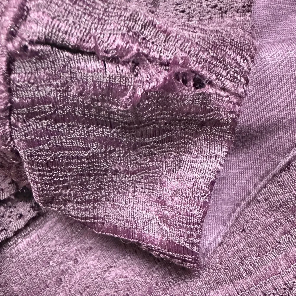 Jessica Simpson Dark Lace Ruffle Asymmetrical Dark Fairy Dark Coquette Purple M - Image 11