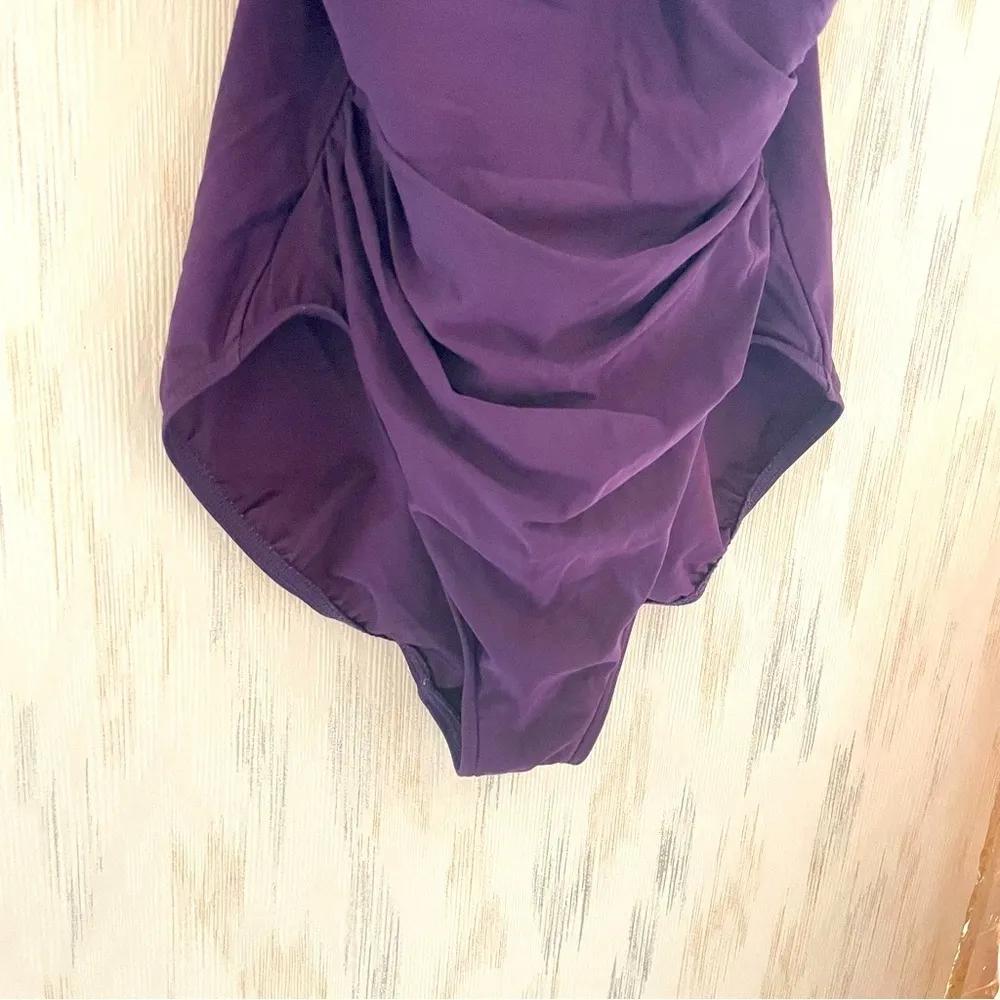 Lands' End Women's SlenderSuit Grecian Tummy Control Chlorine Resistant Swimsuit - Image 5