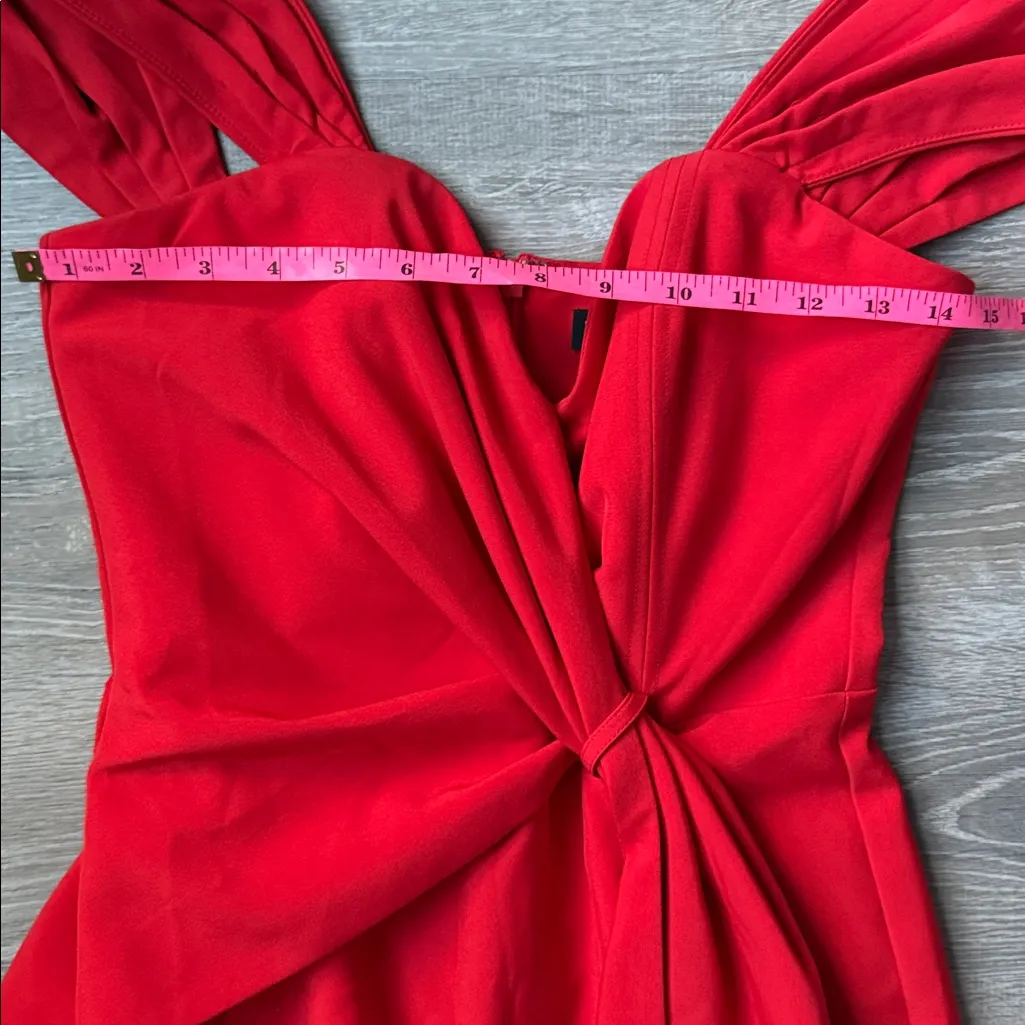 Lavish Alice Red Off The Shoulder Tailored Jumpsuit 6 - Image 10