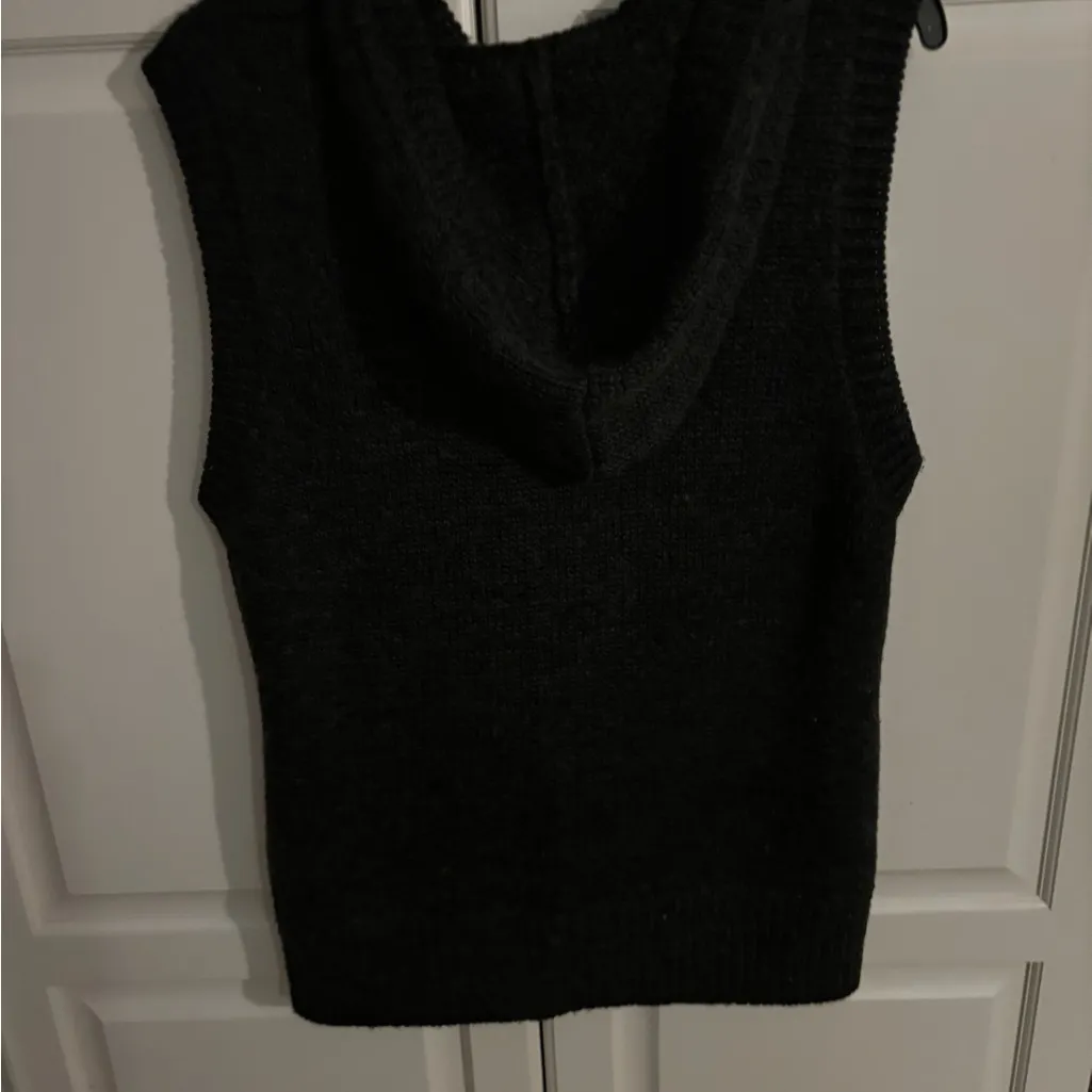 Vintage Itsu sweater vest. 30% wool. ‎ Hood. Very unique item Gray Size L - Image 4
