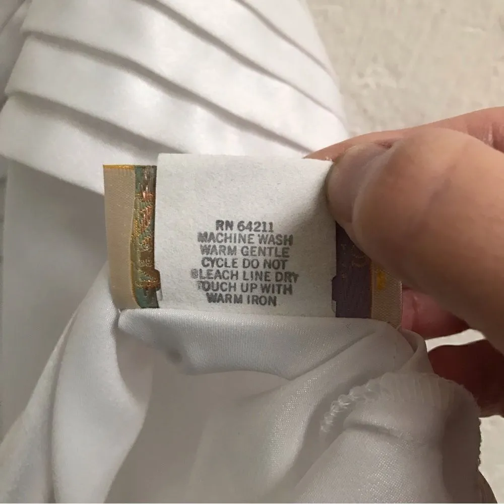 Vintage Y2K retro white satin boxy camisole top L White Size L - Image 5