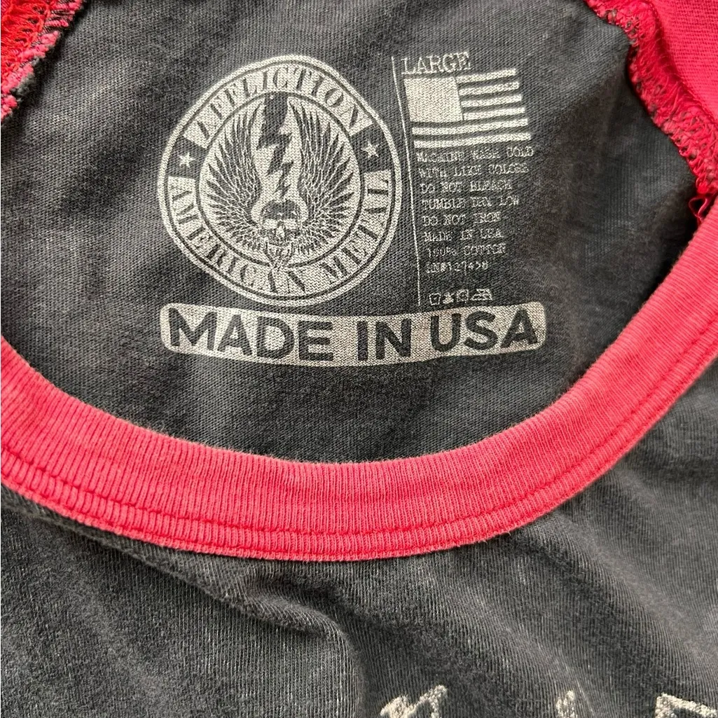 Y2K VTG Affliction Women’s American Customs Muscle Tank Top Large W/ Studs - Image 3