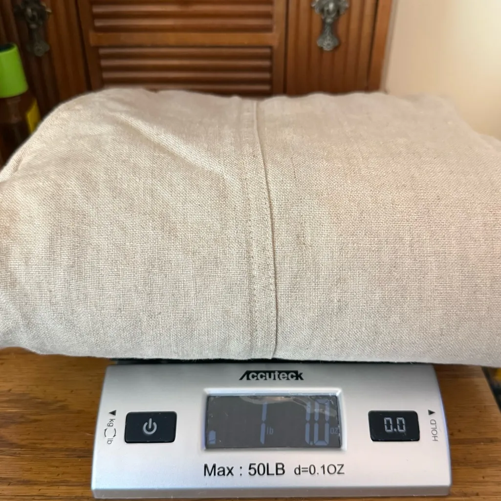 Relativity Petite Small Linen Button Front Jacket Oatmeal Color unlined neutral - Image 11