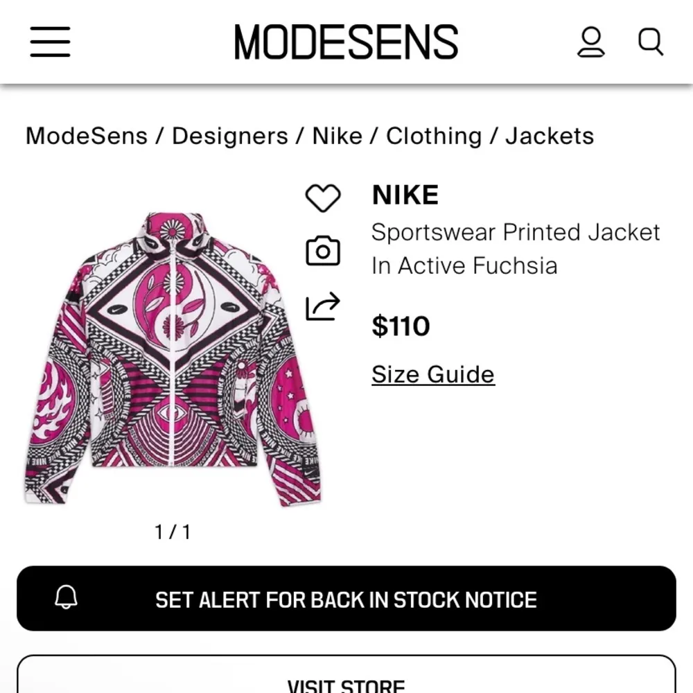 Pink & Black Nike yin & yang Patterned Jacket rare jacket flame eye logo spring - Image 4