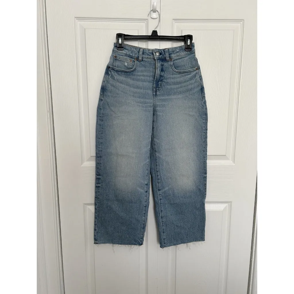 MADEWELL $148 The Curvy Perfect Vintage Wide-Leg Jeans Harvey Wash Size 25P - Image 8