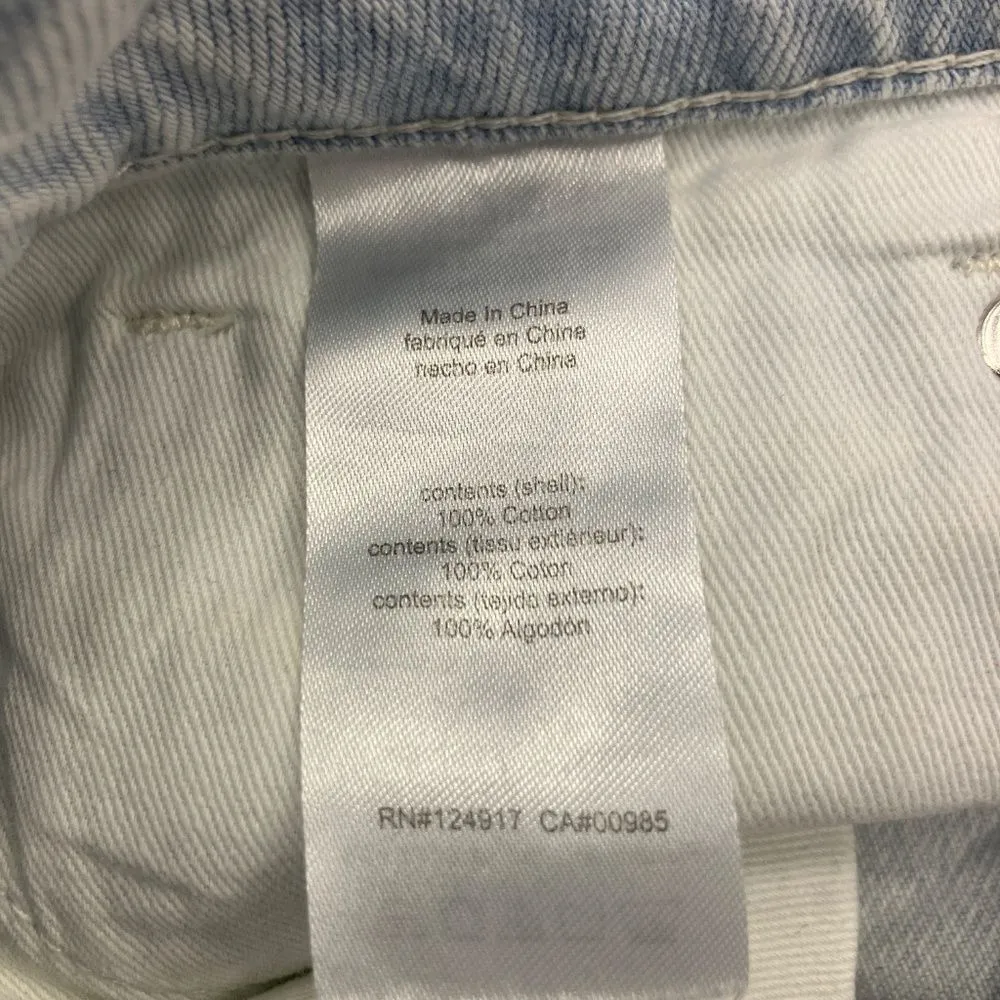 ❌We Wore What The ICON Jean Light Icy Wash Denim High-Rise Fashion $148 NWT 28 - Image 9