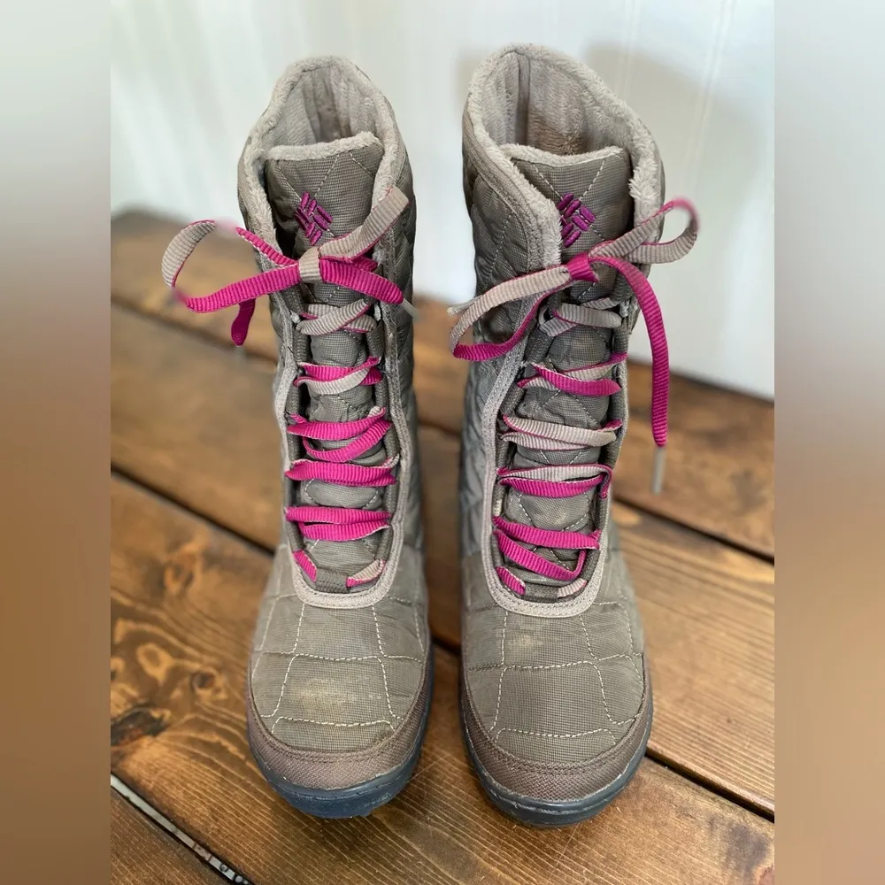 COLUMBIA Crystal Mid Lace Waterproof Quilted Boots 200 Grams Size Women’s 7 - Image 6