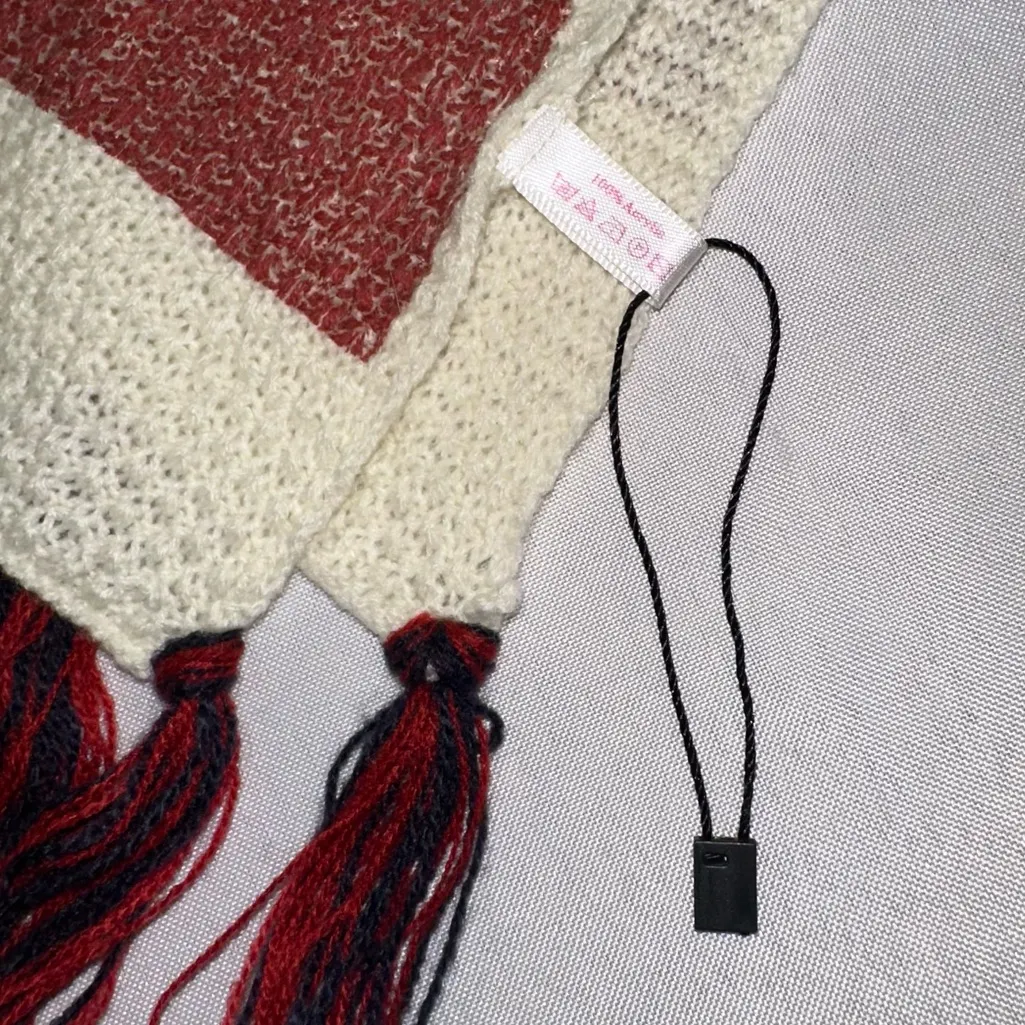 Patriotic America Poncho Wrap Scarf USA Stars Stripes NWT United States July 4th - Image 6