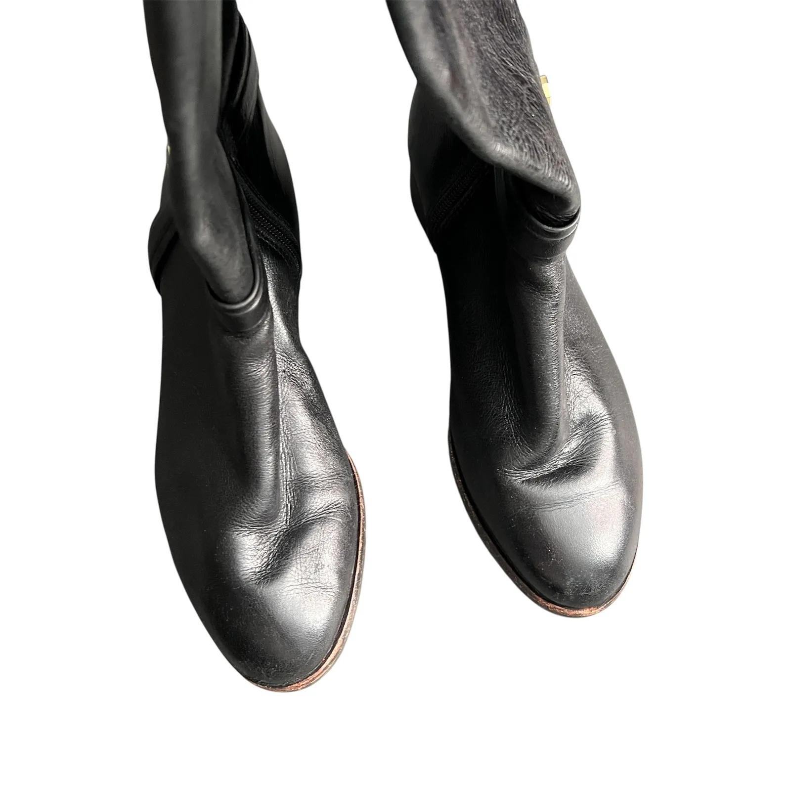 Loise et Cie Leather Boots Womens 7.5 Coquette City Chic Trendy Quiet Luxury - Image 6