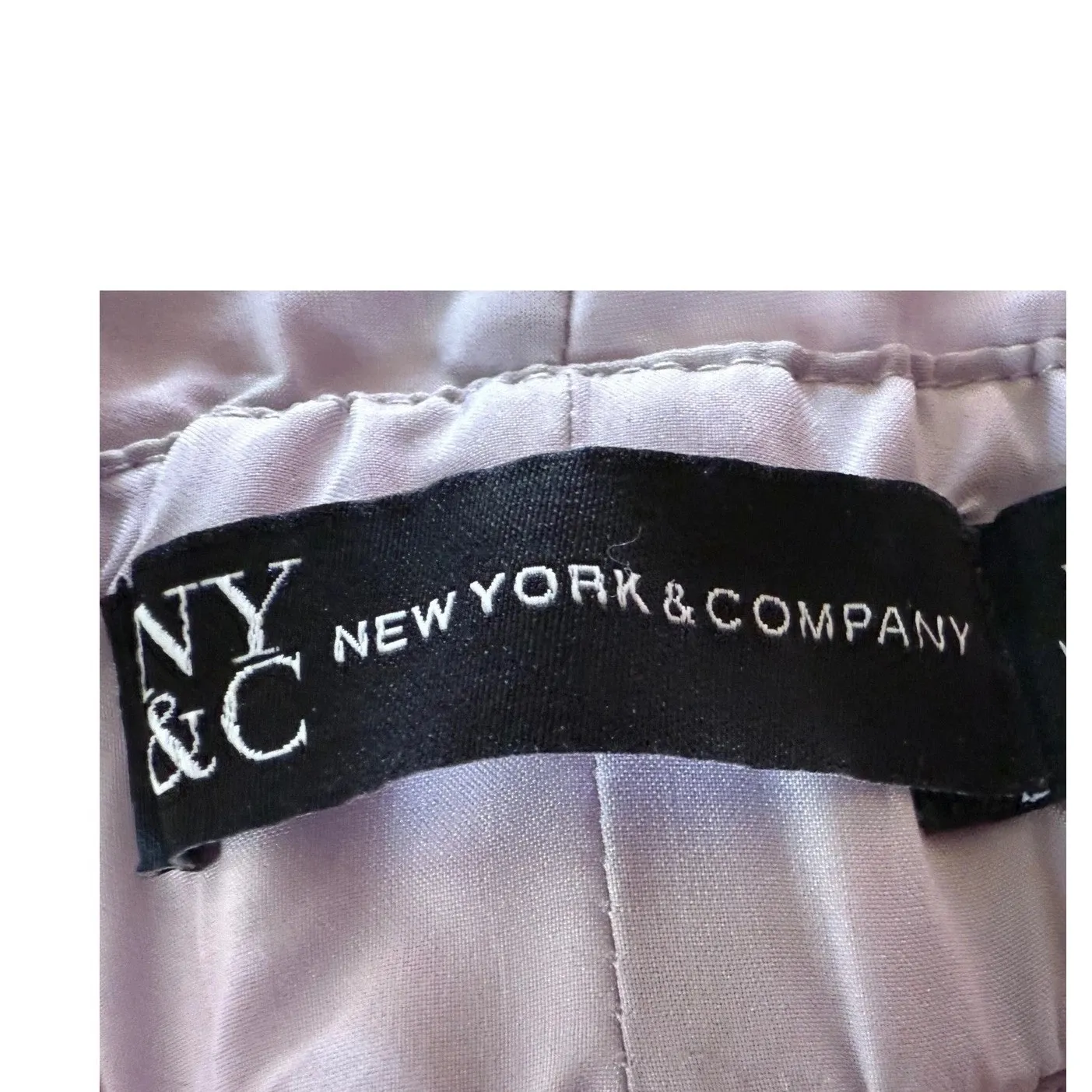 NY&C New York & Company Sequin Shorts Lilac Purple Party Sparkly Large‎ - Image 4