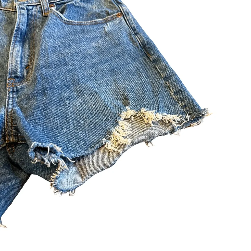 Abercrombie & Fitch The 4" Mom Short High Rise Denim Jean Curve Love Size 2 26 - Image 3